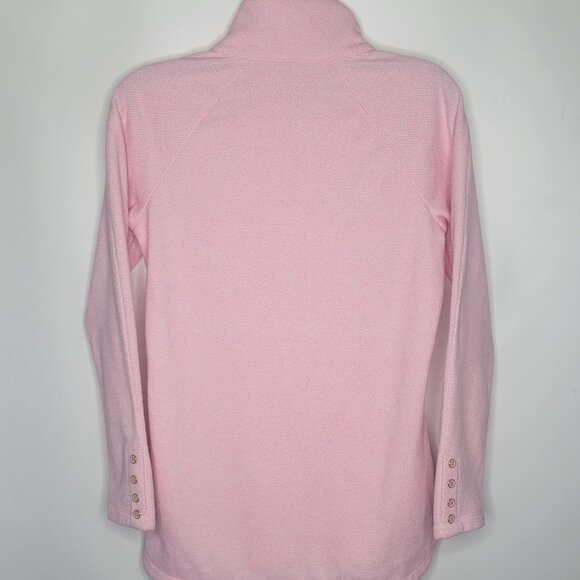 J. McLaughlin Marisa Pink Fleece Mock Neck Pullover Sweater Sweatshirt XS - Picture 7 of 7